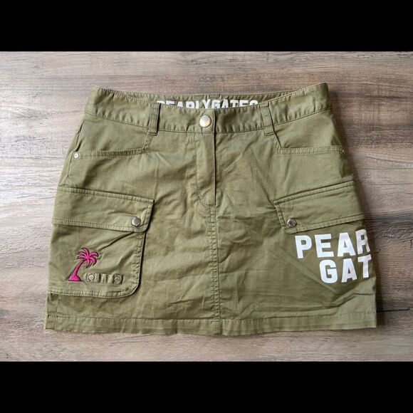 Pearly Gates Golf Green Khaki Cargo Skirt Size Small - Picture 1 of 6